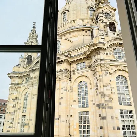 Modernes Apartment Mit Blick Zur Frauenkirche Dresden Exterior photo